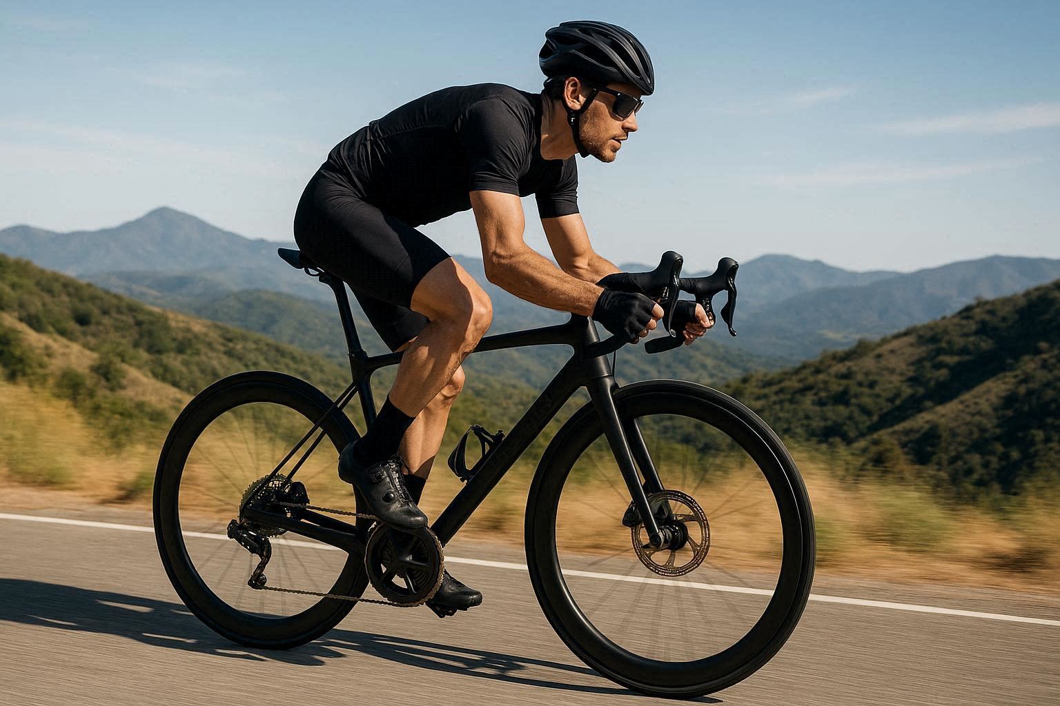 Custom road bike built on Mondince FM126 carbon frame ready for riding